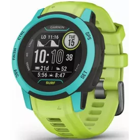 Смарт-часы Garmin INSTINCT 2S Solar Surf Edition, зеленый